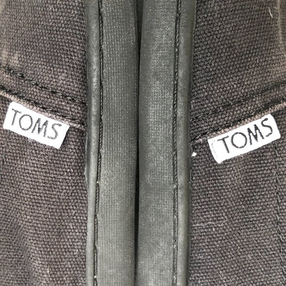 Toms Black Canvas One for One Shoes - Picture 9 of 16